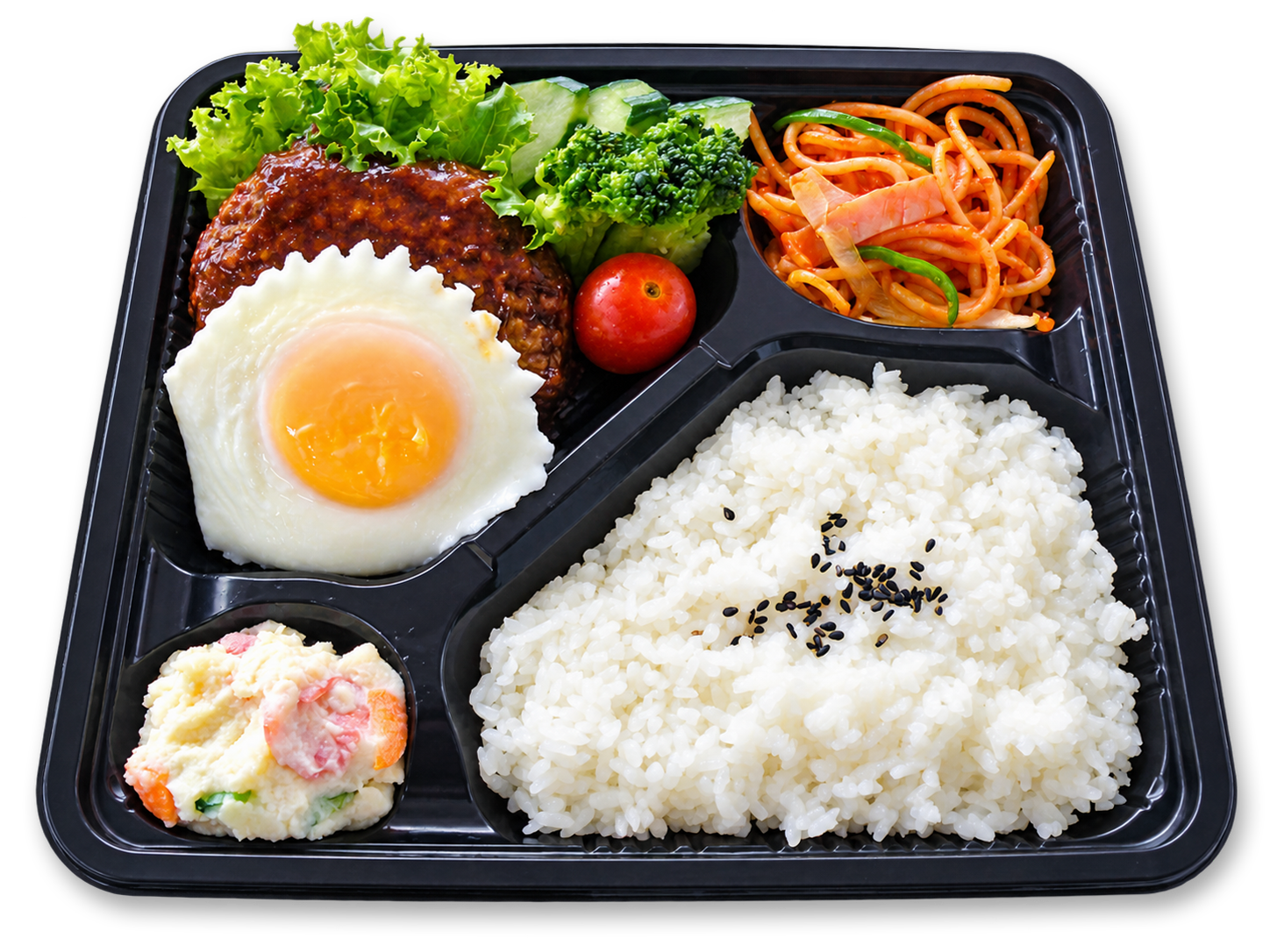 ハンバーグ＆目玉焼き弁当