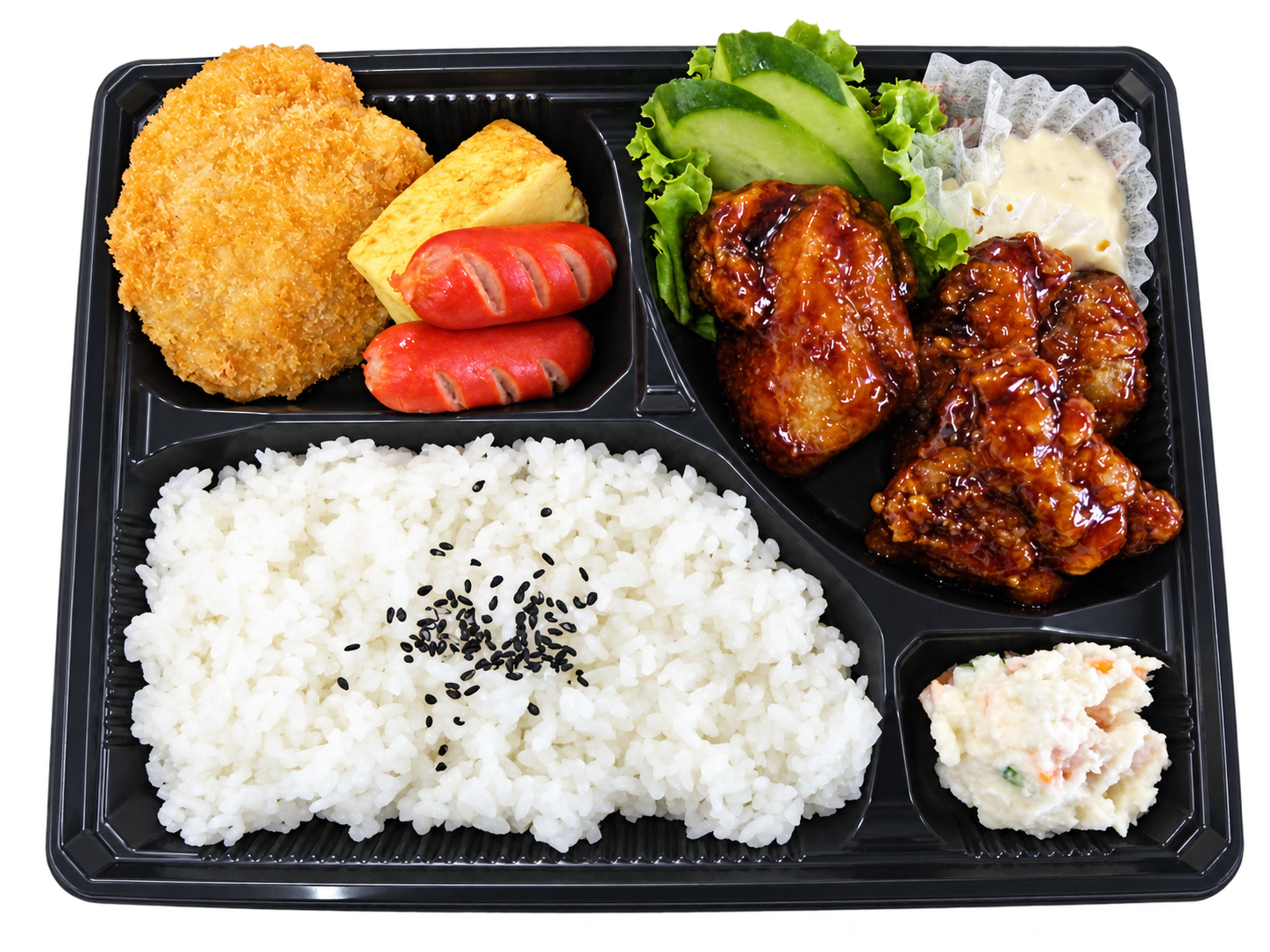 唐揚げあんかけ甘酢弁当